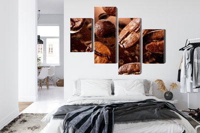 Ljuddämpande tavla - Brown coffee beans