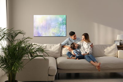 Ljuddämpande tavla - Lavender painted