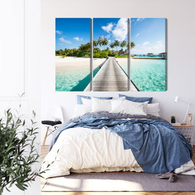 Ljuddämpande tavla - View of the tropical island