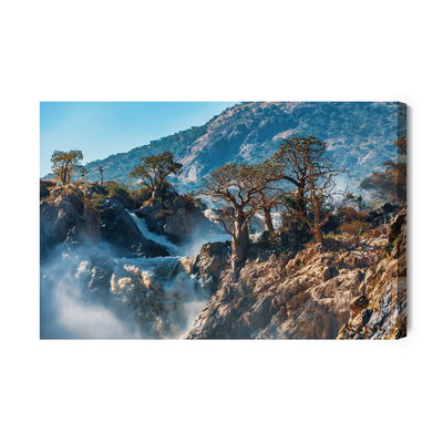 Ljuddämpande tavla - Trees at the waterfall