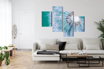 Ljuddämpande tavla - Dandelion on a macro scale