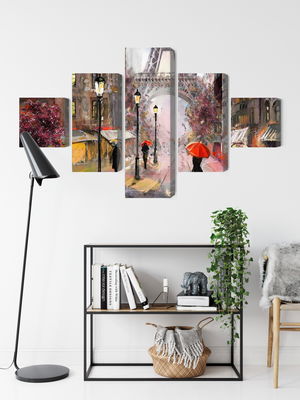 Ljuddämpande tavla - View of the street of Paris