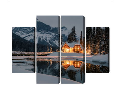 Ljuddämpande tavla - Emerald lake in Canada