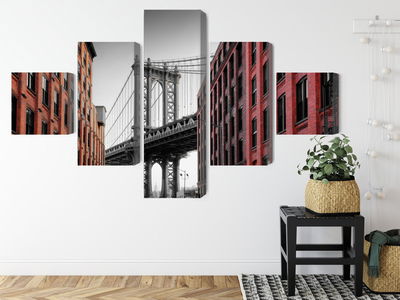 Ljuddämpande tavla - Manhattan bridge view