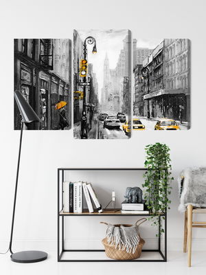 Ljuddämpande tavla - American city street view