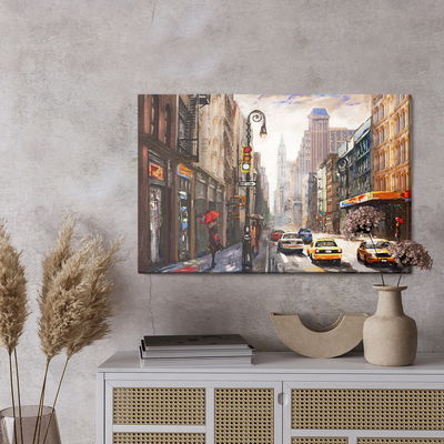 Ljuddämpande tavla - 3d view of New York street