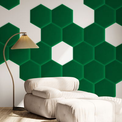 Sekskantet lydabsorber - fløjl