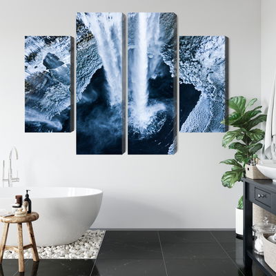 Ljuddämpande tavla - Winter waterfall