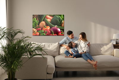 Ljuddämpande tavla - Vegetables close up