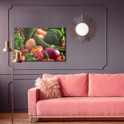 Ljuddämpande tavla - Vegetables close up