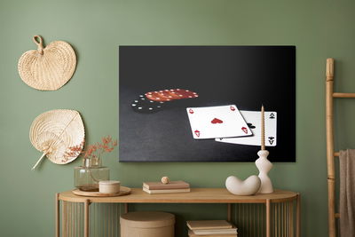 Ljuddämpande tavla - Poker cards and chips