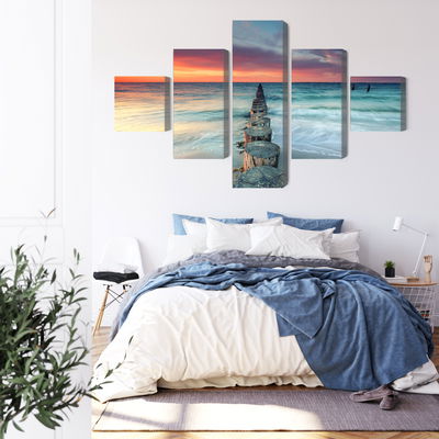 Ljuddämpande tavla - Beautiful sunset over