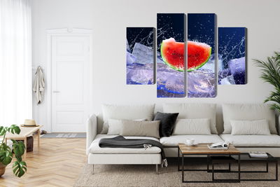 Ljuddämpande tavla - Watermelon on ice