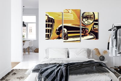 Ljuddämpande tavla - The front of a vintage car