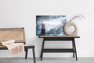 Ljuddämpande tavla - Sea of ​​snow and lighthouse