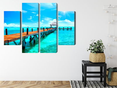 Ljuddämpande tavla - Sunny landscape