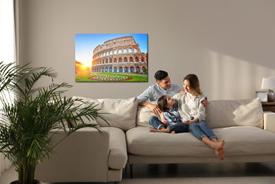 Ljuddämpande tavla - The Colosseum at sunrise 3d