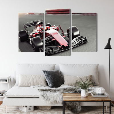 Ljuddämpande tavla - Formula 1 car on the track