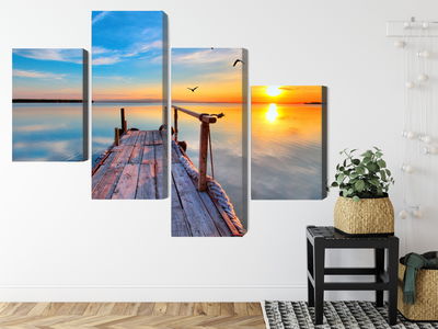 Ljuddämpande tavla - West by the lake