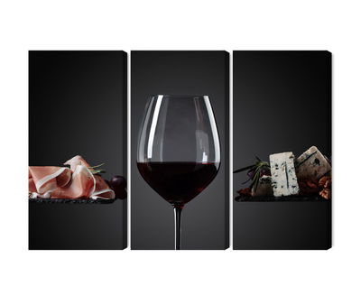 Ljuddämpande tavla - A glass of red wine