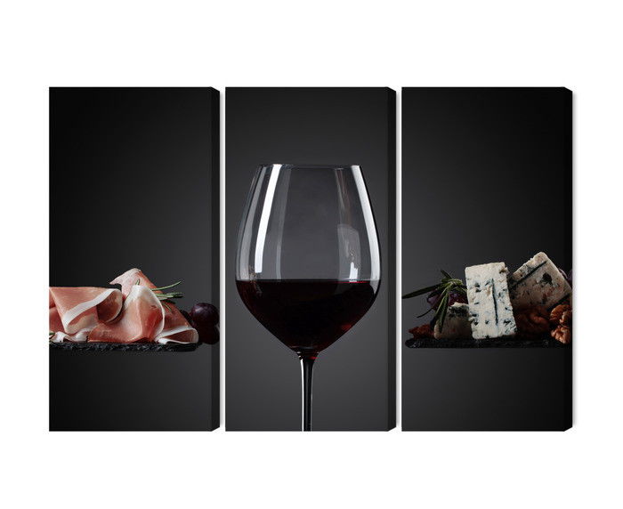 Ljuddämpande tavla - A glass of red wine