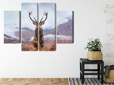 Ljuddämpande tavla - A deer on a background