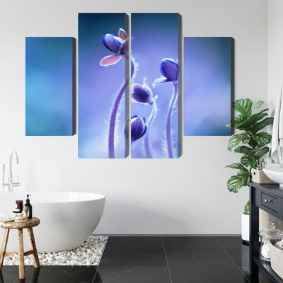 Ljuddämpande tavla - Delicate flowers on a macro