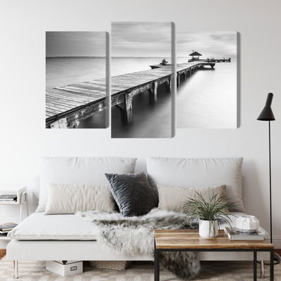 Ljuddämpande tavla - Wooden pier