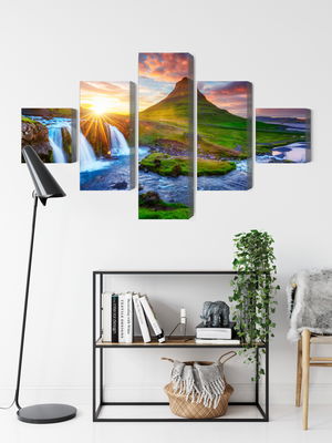 Ljuddämpande tavla - View of the kirkjufellsfoss