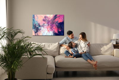 Ljuddämpande tavla - Abstract paint