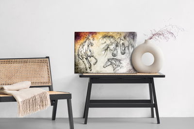 Ljuddämpande tavla - Horses as painted