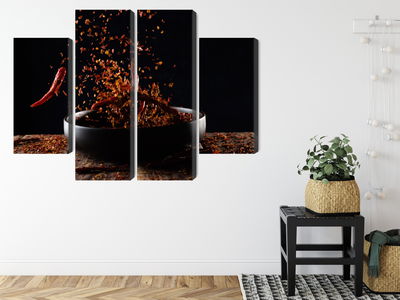 Ljuddämpande tavla - Cayenne pepper in flight