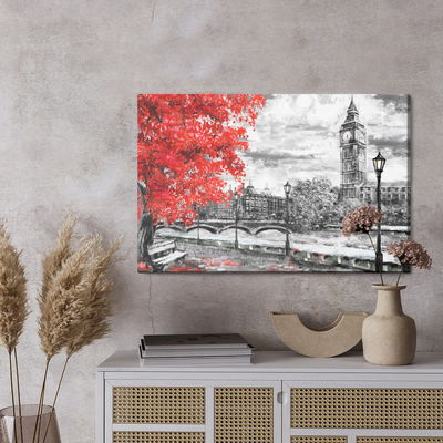Ljuddämpande tavla - View of the thames and big