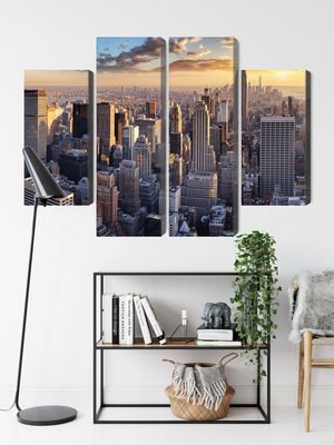 Ljuddämpande tavla - 3d panorama of New York city