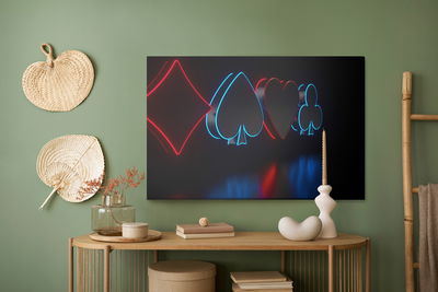 Ljuddämpande tavla - Futuristic card symbols