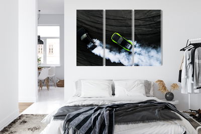 Ljuddämpande tavla - Drifting 3d cars