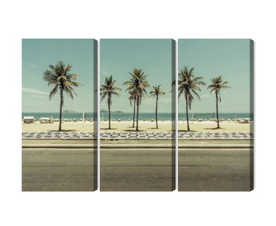 Ljuddämpande tavla - Palm trees on the ipanema