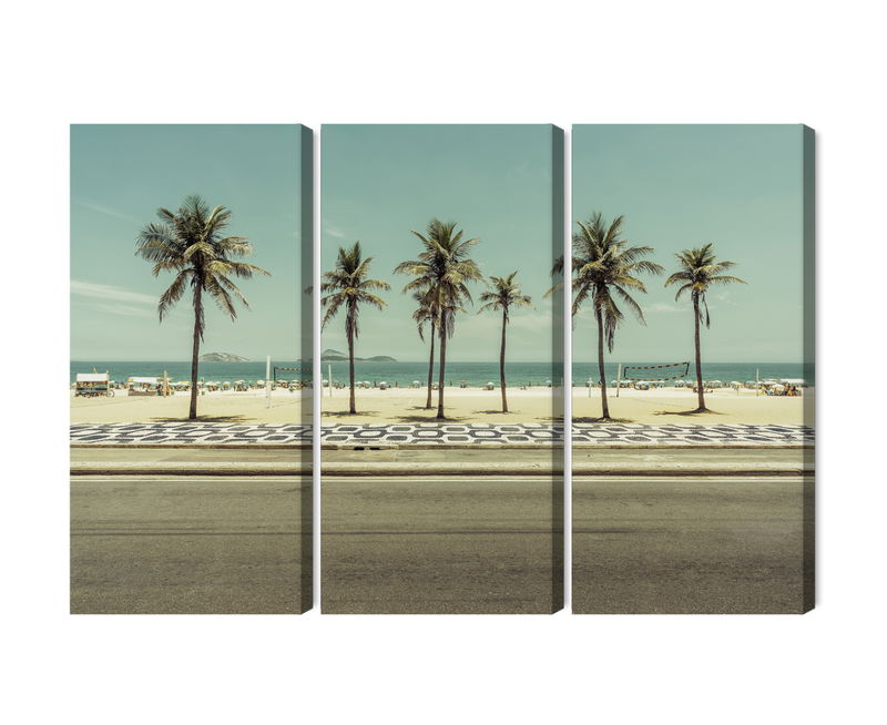 Ljuddämpande tavla - Palm trees on the ipanema