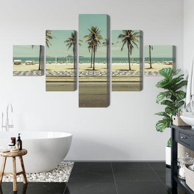 Ljuddämpande tavla - Palm trees on the ipanema