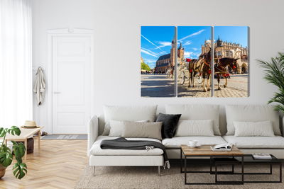 Ljuddämpande tavla - Horse carriages