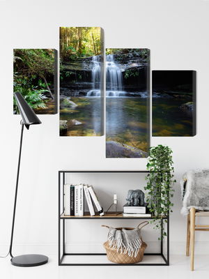 Ljuddämpande tavla - A waterfall in the bush