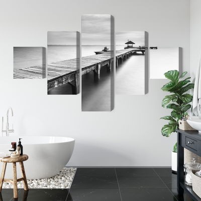 Ljuddämpande tavla - Wooden pier