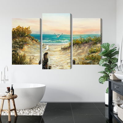 Ljuddämpande tavla - Painted sand dunes