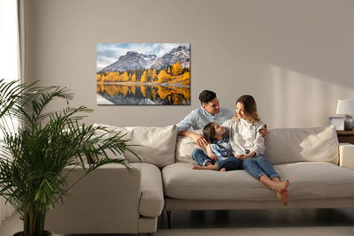 Ljuddämpande tavla - Autumn in the mountains