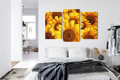 Ljuddämpande tavla - 3d sunflower flowers