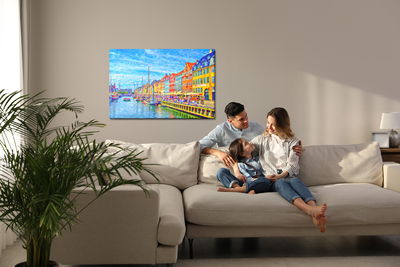 Ljuddämpande tavla - The nyhavn canal