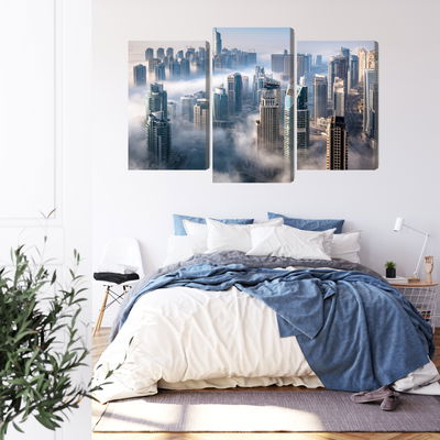 Ljuddämpande tavla - Dubai city panorama