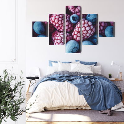 Ljuddämpande tavla - Frozen blueberries