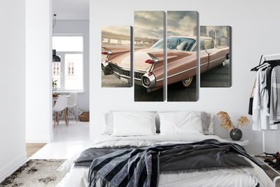 Ljuddämpande tavla - Vintage style car