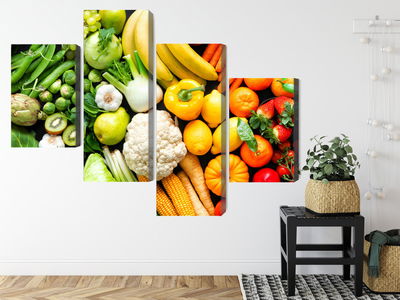 Ljuddämpande tavla - Fruits and vegetables